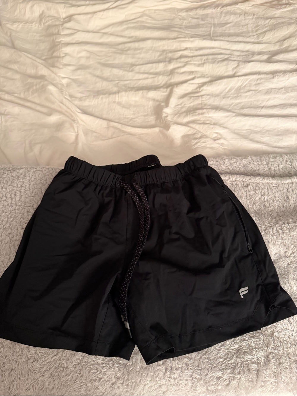 Fanatics Black Men's Athletic Shorts with Drawcord
